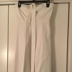 J. Crew White Halter Sundress